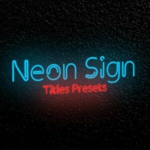 پریست پریمیر متن نئون Neon Sign Titles Presets سورناوب دانلود پروژه آماده پریمیر