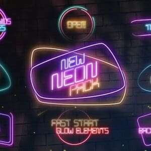 پریست پریمیر متن نئون Neon Sign Titles Presets سورناوب دانلود پروژه آماده پریمیر