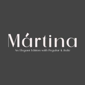 دانلود فونت انگلیسی Martina